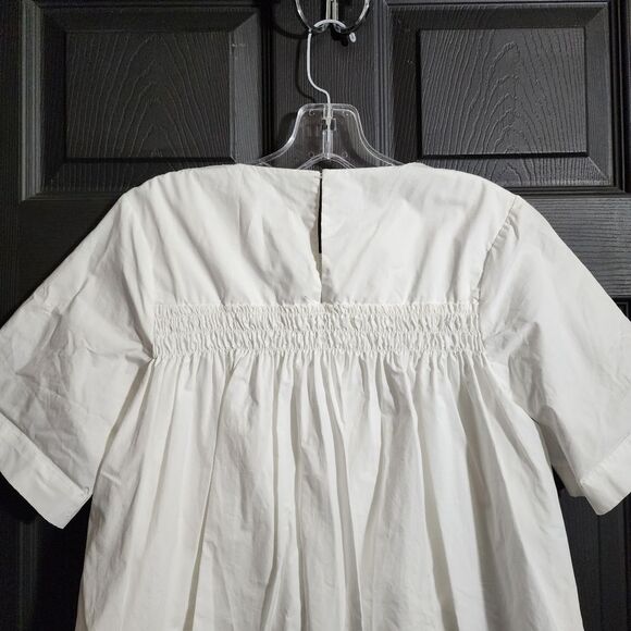 English Factory Sz. S White Short Sleeve Ruffle Tee Dress - Picture 13 of 16